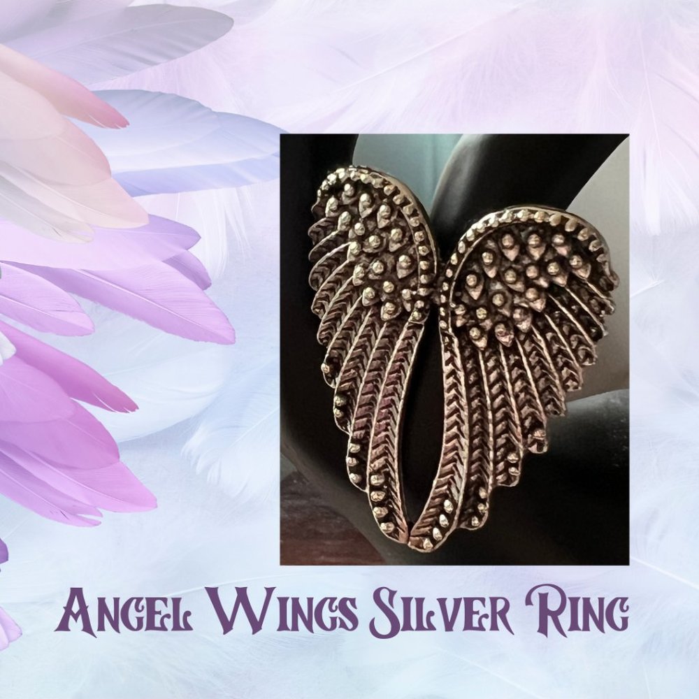 4/$20 Angel Wings Ring NWT